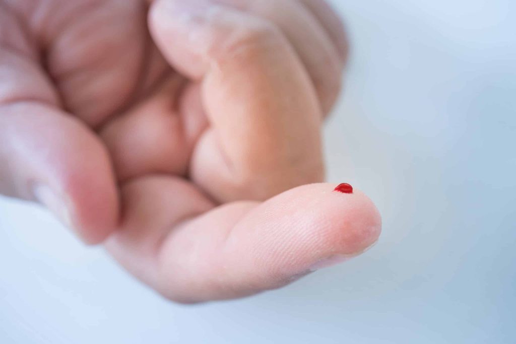 Fingerstich Heimtest